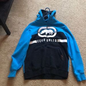 Ecko Unltd. Black and Blue Hoodie